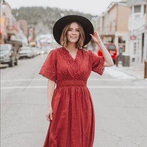 Brick red Piper & Scoot dress